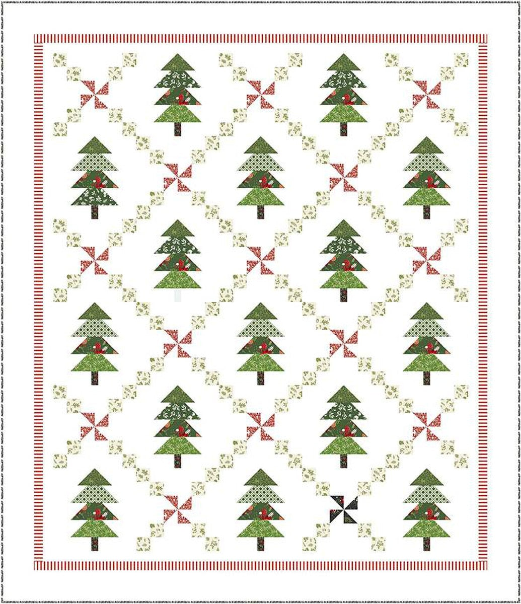 Erica Made Peppermint Pines Quilt Pattern QuiltFab