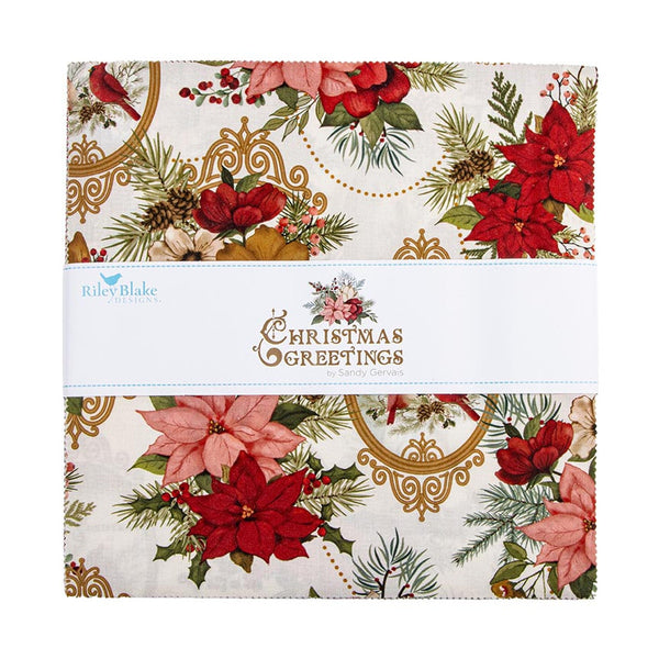 Christmas Greetings 10" Stacker by Sandy Gervais for Riley Blake Design
