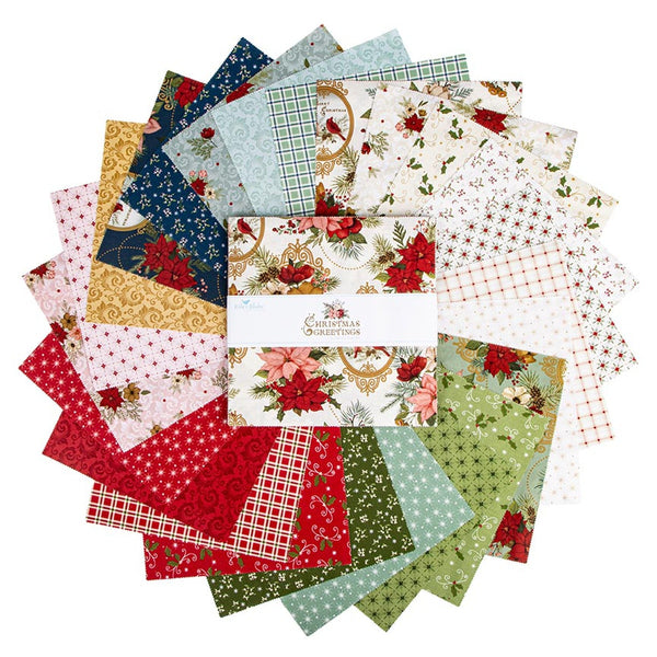 Christmas Greetings 10" Stacker by Sandy Gervais for Riley Blake Design