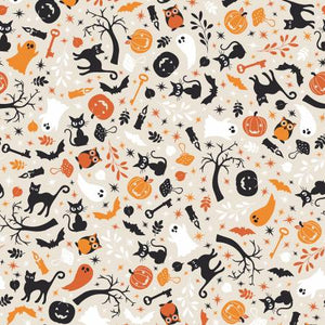 Pumpkins & Potions Cream Cats and Ghosts by Kimberbell from Maywood Studio