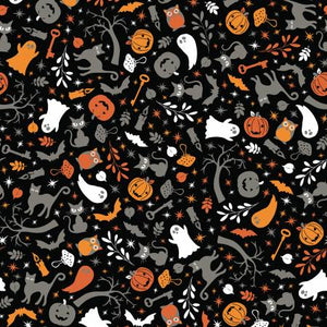 Pumpkins & Potions Black Cats and Ghosts by Kimberbell from Maywood Studio