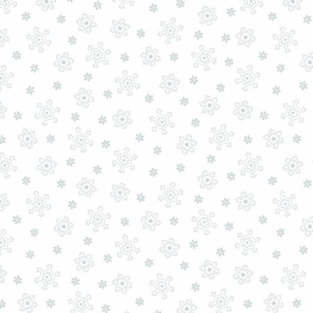 White on White Small Snowflakes by Quilters Flour V for Henry Glass