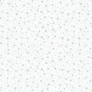 White on White Stars and Dots by Quilters Flour V for Henry Glass