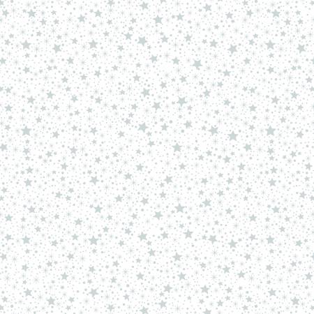 White on White Stars and Dots by Quilters Flour V for Henry Glass