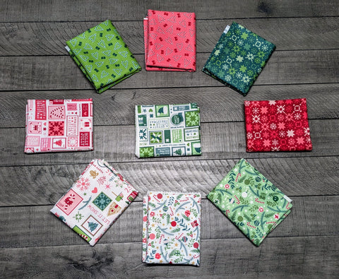 A Quilty Little Christmas half yard bundle Kimberbell Design for Maywood Studios