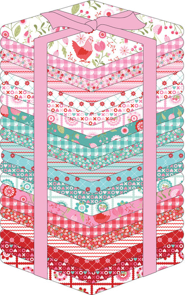 Smitten Chicken charm pack by Lori Woods for Poppie Cotton