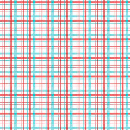 Frosty Merry Mints White Plaid sold by the half yard Wilmington Prints