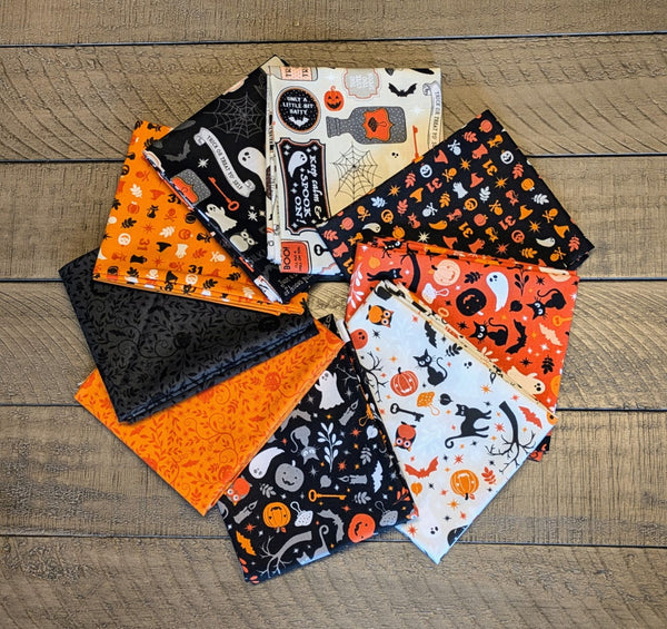 Pumpkins & Potions Fat Quarter Bundle by Kimberbell for Maywood Studio