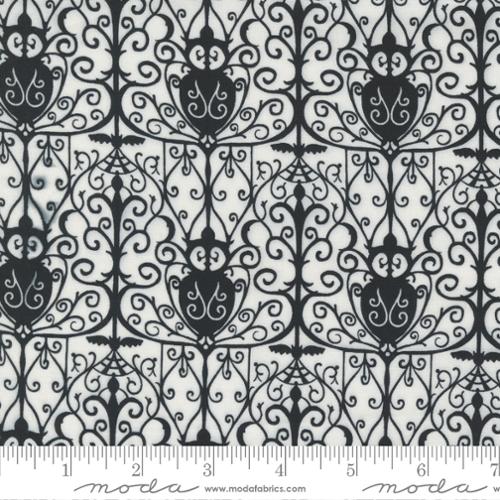 Spellbound Ghost Garden Gates Damask by Sweetfire Road for Moda