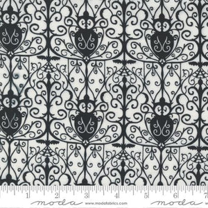 Spellbound Ghost Garden Gates Damask by Sweetfire Road for Moda