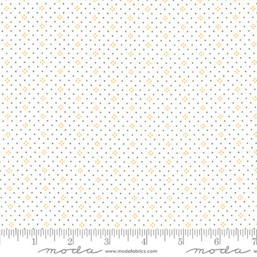 Eyelet Ivory Pumpkin by Fig Tree for Moda