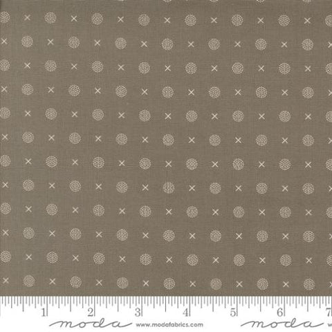 Abloom Slate X O Dots by Corey Yoder for Moda