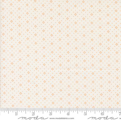 Agatha Road Eyelet Ivory Orange by Fig Tree for Moda