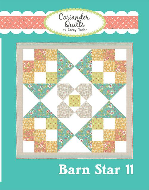 Barn Star 11 pattern by Corey Yoder for Coriander Quilts