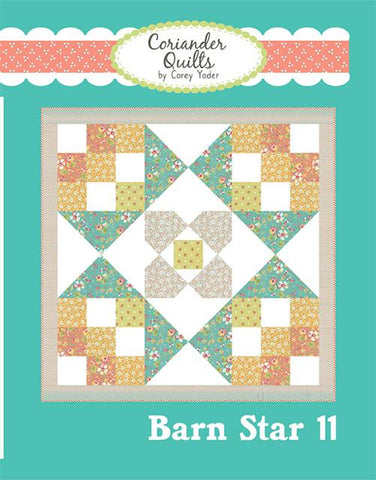 Barn Star 11 pattern by Corey Yoder for Coriander Quilts