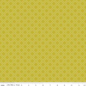 Adel In Summer Grid Pear by Sandy Gervais for Riley Blake Design