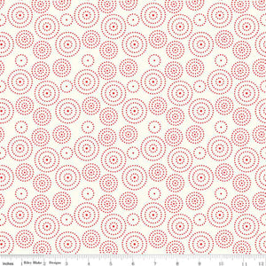 I Love Us Circle Dots Cream by Sandy Gervais for Riley Blake Designs