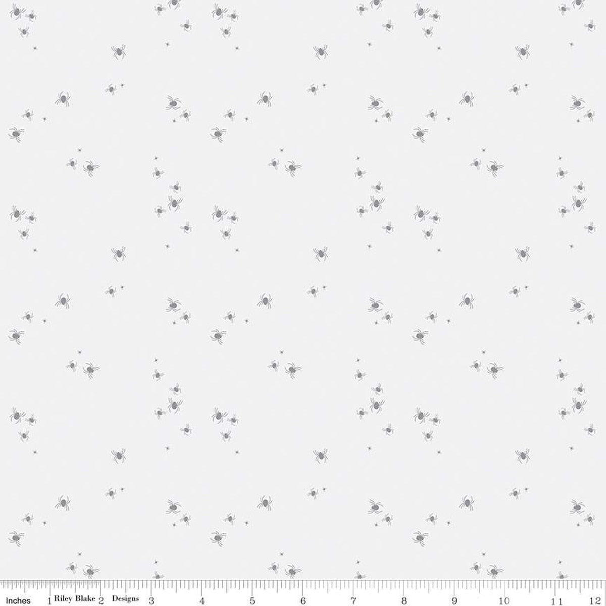 Little Witch Spider Dots Smoke by Jennifer Long of Sew A Story for Riley Blake Designs