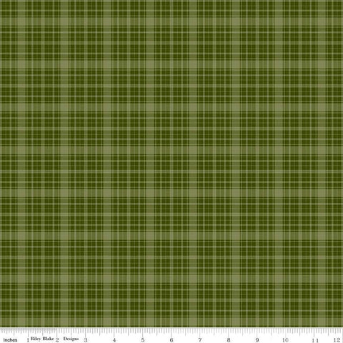 Christmas Is in Town Plaid Green by Sandy Gervais for Riley Blake Design