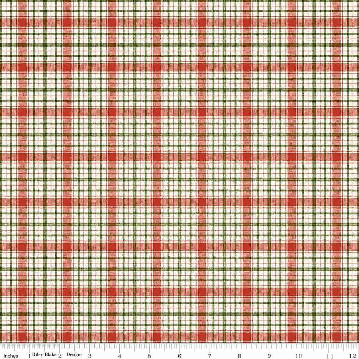 Christmas Is in Town Plaid Multi by Sandy Gervais for Riley Blake Design