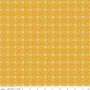 Autumn Afternoon Crosshatch Yellow by Heather Peterson for Riley Blake Designs