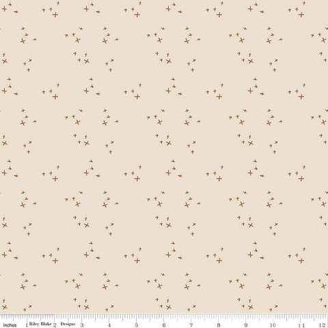 Pumpkin Spice Sparkle Ivory by Simple Simon & Company for Riley Blake Designs