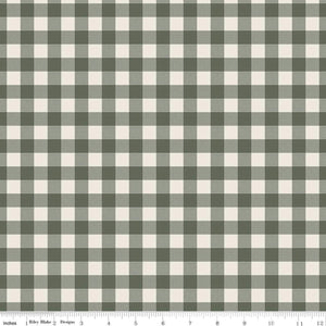 Pumpkin Spice Plaid Green by Simple Simon & Company for Riley Blake Designs