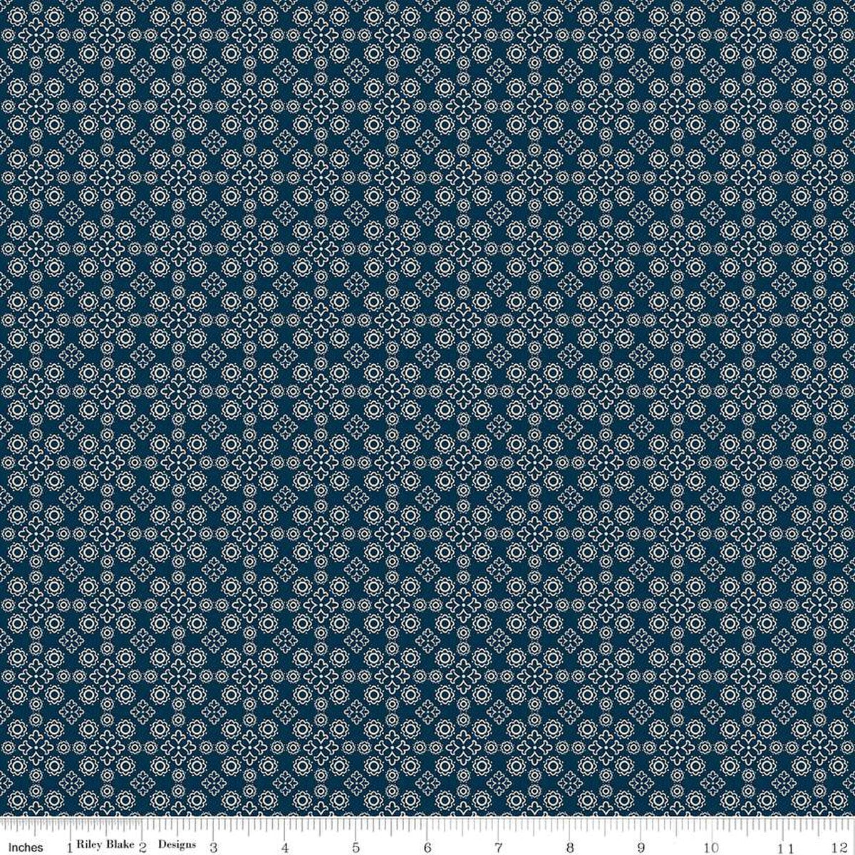 Cheddar at Twilight Medallion Navy by RBD Designers for Riley Blake Designs