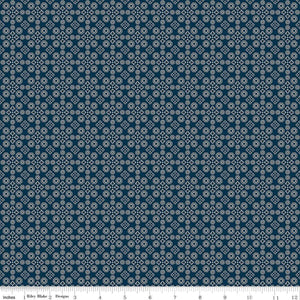 Cheddar at Twilight Medallion Navy by RBD Designers for Riley Blake Designs