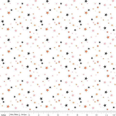 Hey Pumpkin Stars White by My Minds Eye for Riley Blake Design