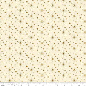 Glisten Stars Eggnog by Sandy Gervais for Riley Blake Designs