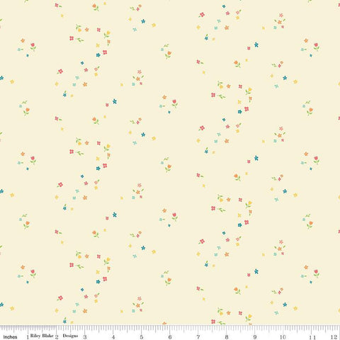 First Blooms Mini Blooms Vanilla by Heather Peterson for Riley Blake Designs