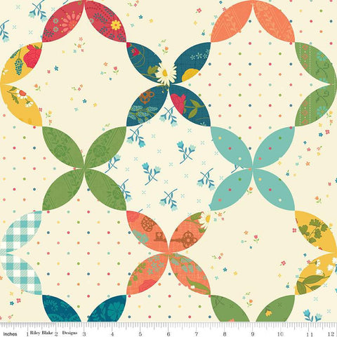 First Blooms Cheater Print Multi by Heather Peterson for Riley Blake Designs