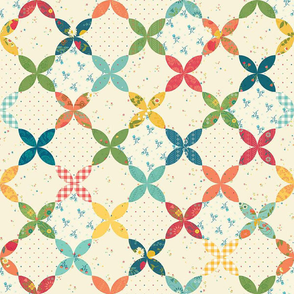 First Blooms Cheater Print Multi by Heather Peterson for Riley Blake Designs