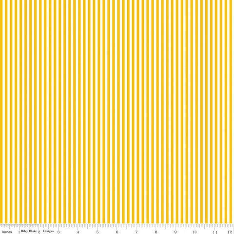1/8" Stripe Mustard Yellow by RBD designers for Riley Blake Designs
