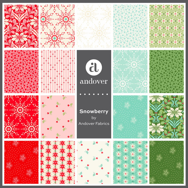 Snowberry Fat Quarter Bundle by Andover Fabrics