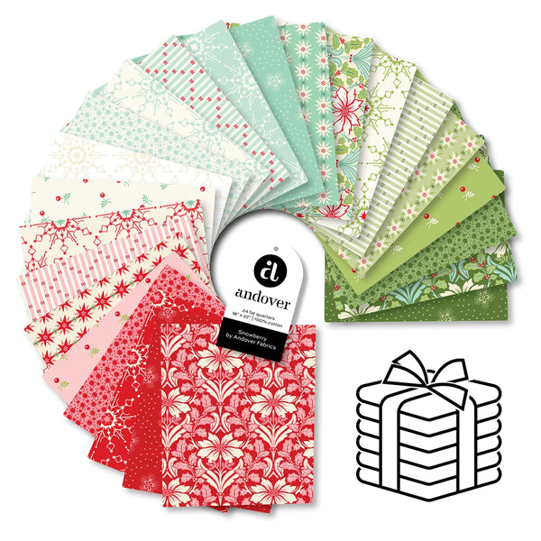 Snowberry Fat Quarter Bundle by Andover Fabrics