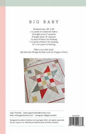 Big Baby pattern by Amber Johnson for Gigi's Thimble