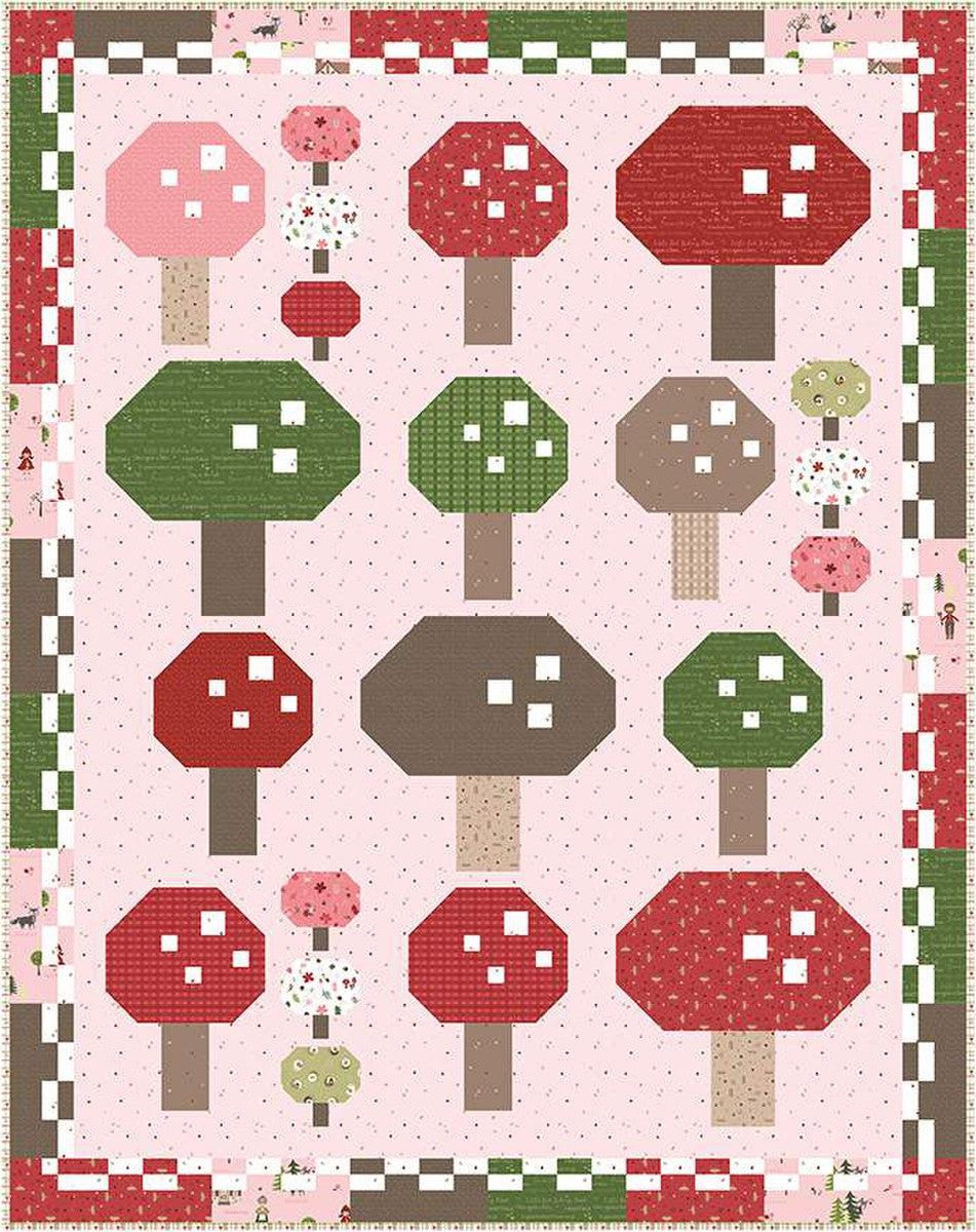 Mushroom Garden Quilt Pattern by Jennifer Long