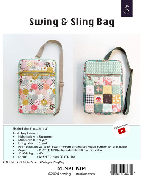 Swing & Sling Bag Pattern by Minki Kim