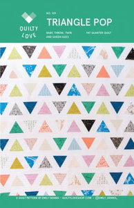 Triangle Pop Quilt Pattern by Emily Dennis