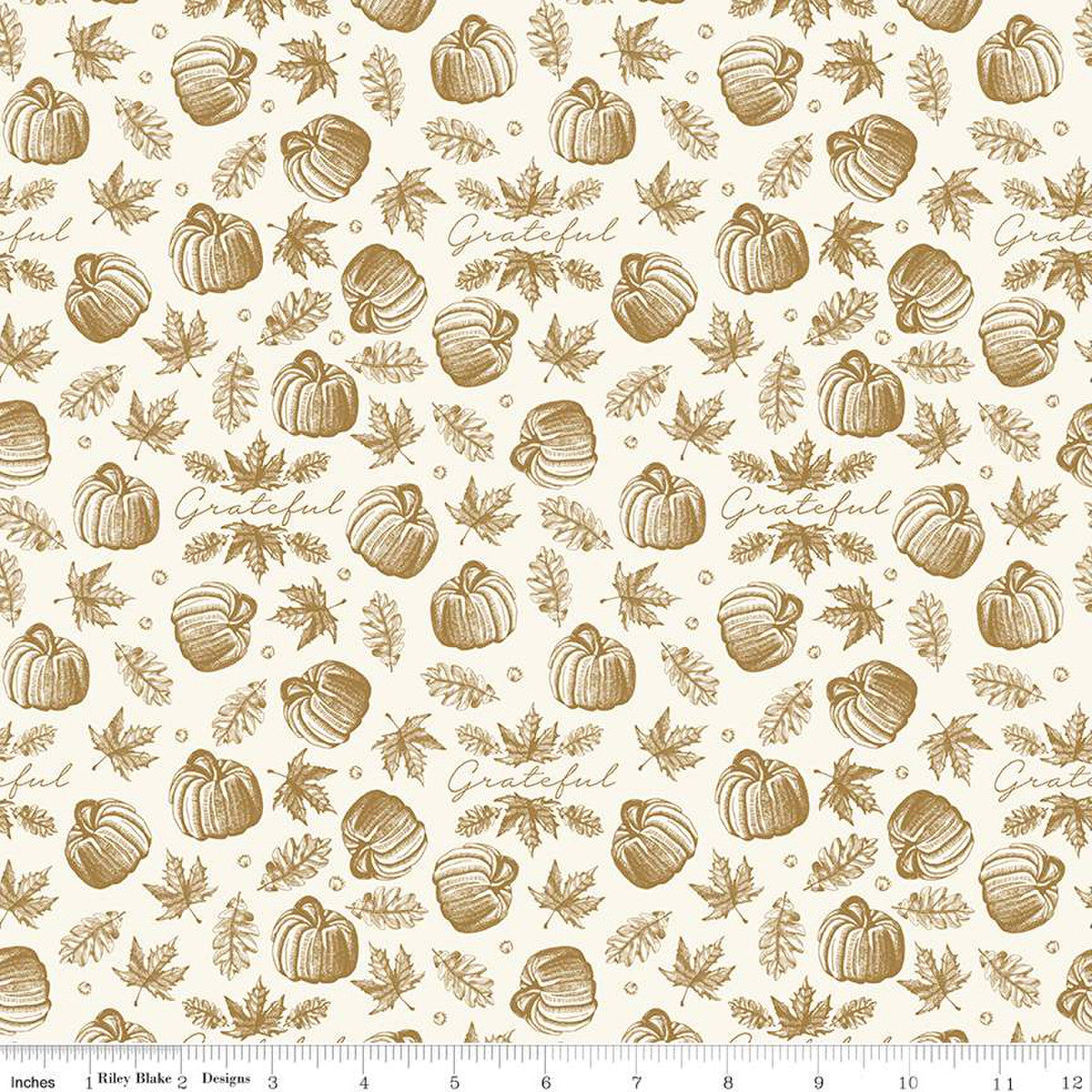 Shades of Autumn Icons Cream Sparkle by My Mind's Eye for Riley Blake