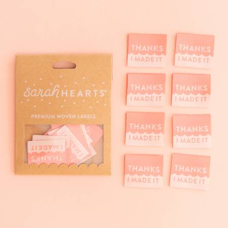 Thanks I Made It Coral Label by Sarah Hearts