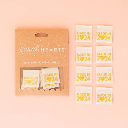 Made in 2024 Metallic Gold Label by Sarah Hearts