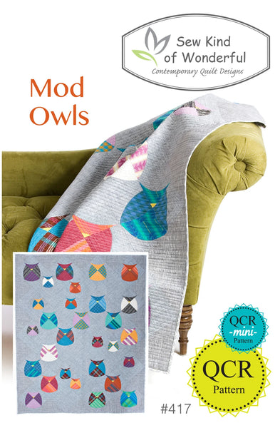 Mod Owls Quilt Pattern by Sew Kind of Wonderful