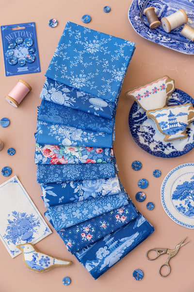 Something Blue Fat Quarter Bundle Dark by Tilda