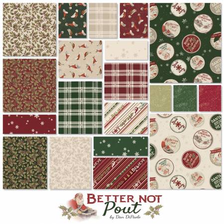 Better Not Pout 10in Squares Layer Cake by Dan DiPaolo for Clothworks