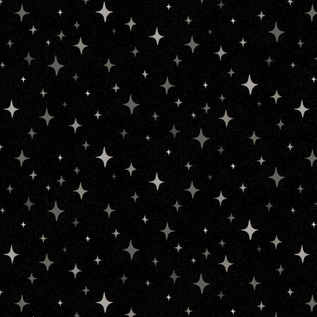 Witching Hour Black Starry Blender Halloween by Heather Dutton for P&B Textiles