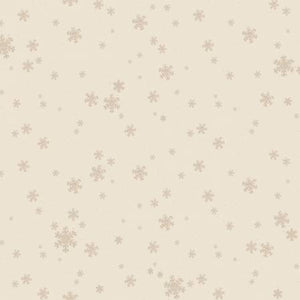 Better Not Pout Cream Digital Snowflakes by Dan DiPaolo for Clothworks