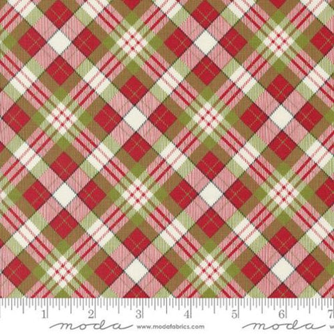 On Dasher Red Plaid by Sweetwater for Moda